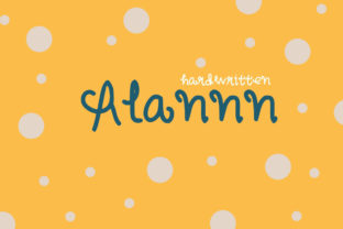 Alannn: A Playful Script Font for Editorial Design