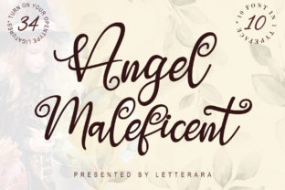Angel Maleficent Font: A Script Amp Typeface for Editorial Elegance
