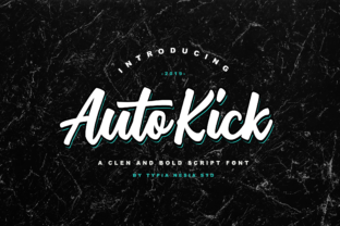Auto Kick: A Script Font That Elevates Campaign Visuals