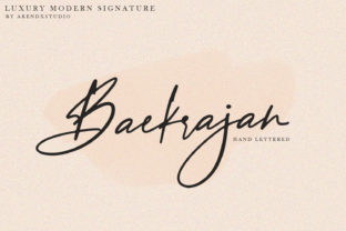 Baekrajan: A Script Font with Heart