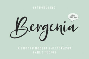 Bergenia Duo: A Script Font with Modern Digital Appeal