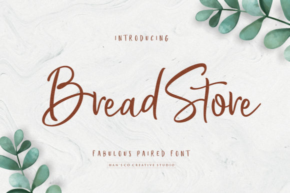 Bread Store Font: A Playful Script Duo for Creative Branding