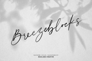 Breezeblocks Font: A Modern Script for Small Business Branding