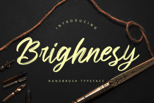 Brighnesy: A Modern Script Font for Editorial Design