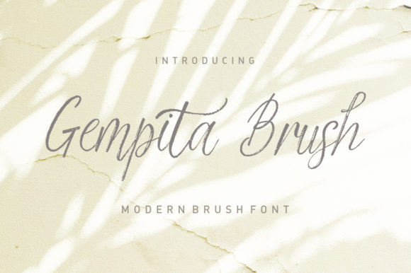 Gempita Brush: A Handwritten Font for Thoughtful Typography