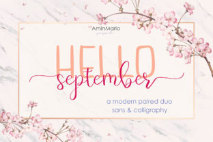 Hello September: A Handwritten Typeface for Editorial Elegance