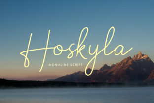 Hoskyla: A Charming Script Font for Real Business Branding