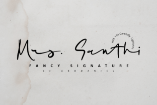 Mrs. Santhi: A Charming Script Font for Makers and Merchants