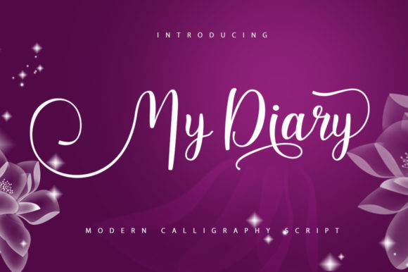My Diary Font: A Vibrant Handwritten Typeface for Crafting and Design