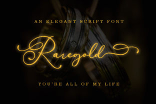 Raregold Font: A Sweet Handwritten Typeface for Crafters and Makers