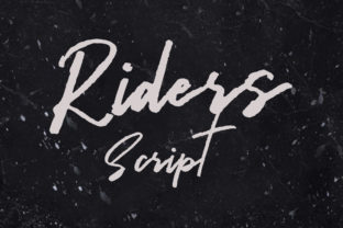 Riders Font: Edgy Script for Bold, Beautiful Craft Projects