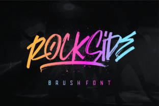 Rockside Font: A Bold Handwritten Typeface for Makers