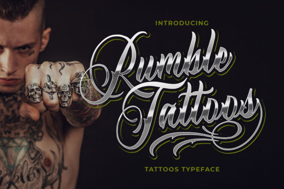 Rumble Tattoos Font: Edgy Style for a Bold Brand Identity