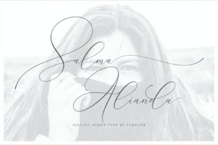 Salma Alianda Font: A Romantic Script for Your Handmade Creations