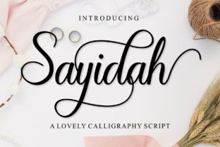 Sayidah: A Handwritten Font That Brings Personality to Your Craft