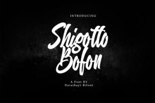 Shigutto Bofon: A Modern Script Font for Editorial Design