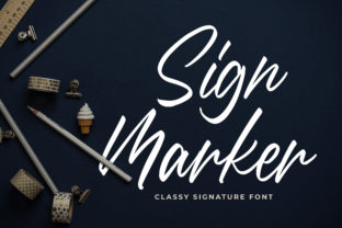 Sign Marker Font: A Charming Script for Editorial Design