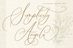 Simplicity Angela: A Modern Script Font for Stronger Brand Communication